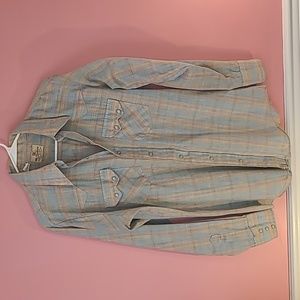 Men's Vintage Button Down Snap Shirt